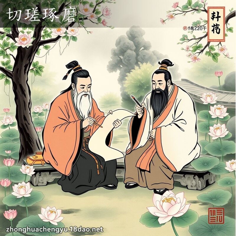 切瑳琢磨 配图
