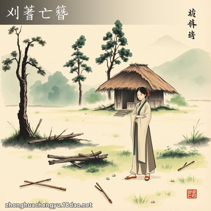 刈蓍亡簪 - 中華成語配圖