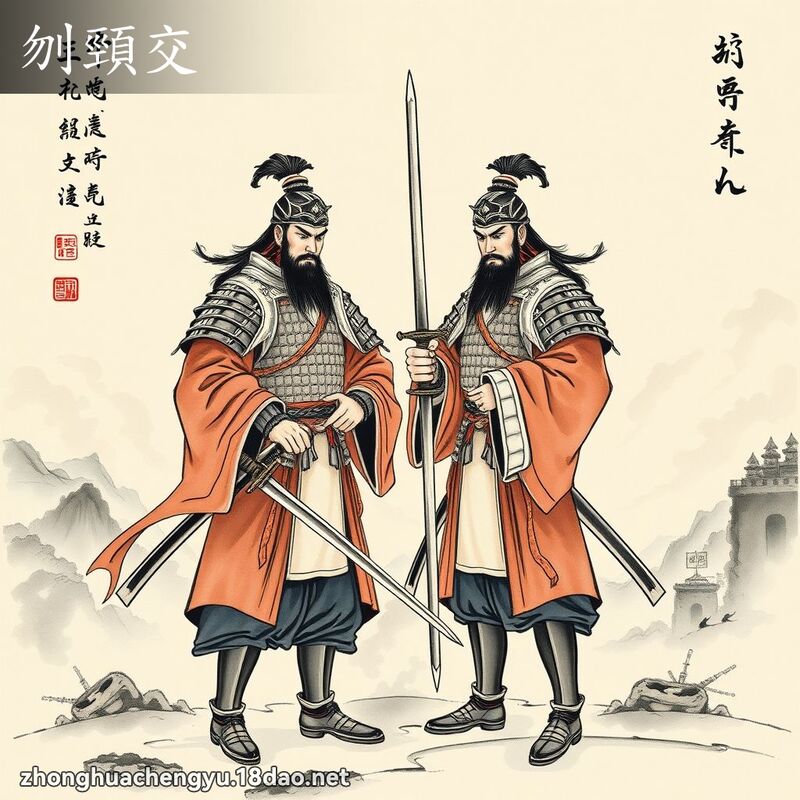 刎颈交 - 中华成语配图