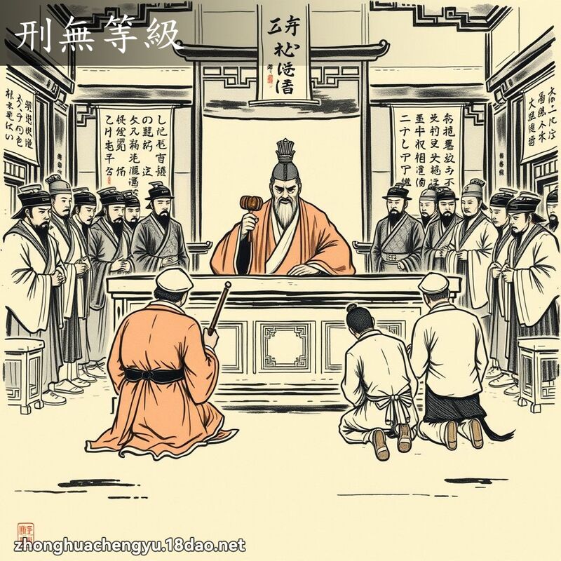 刑无等级 - 中华成语配图