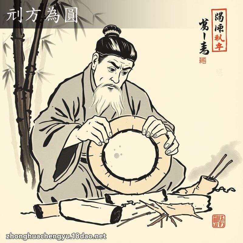 刓方为圆 配图