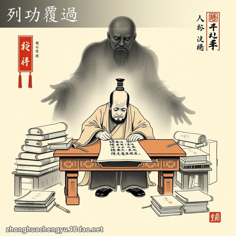 列功覆過 - 中華成語配圖