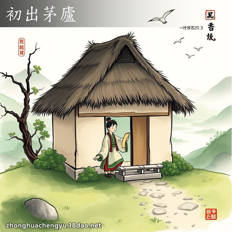 初出茅廬 - 中華成語配圖
