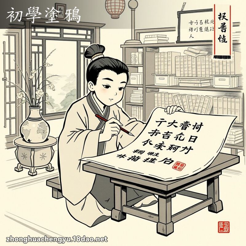初學塗鴉 - 中華成語配圖