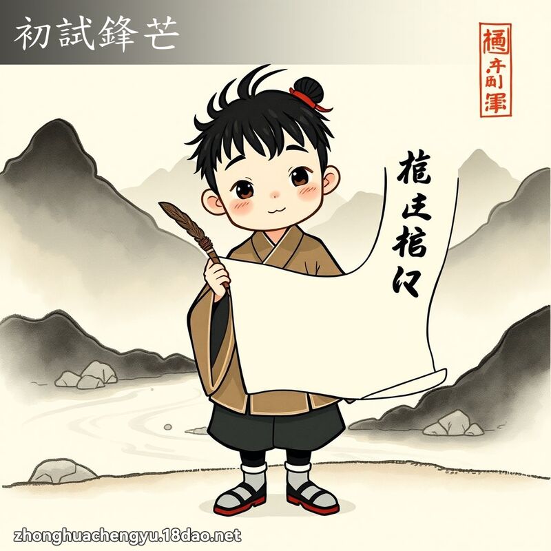 初試鋒芒 - 中華成語配圖