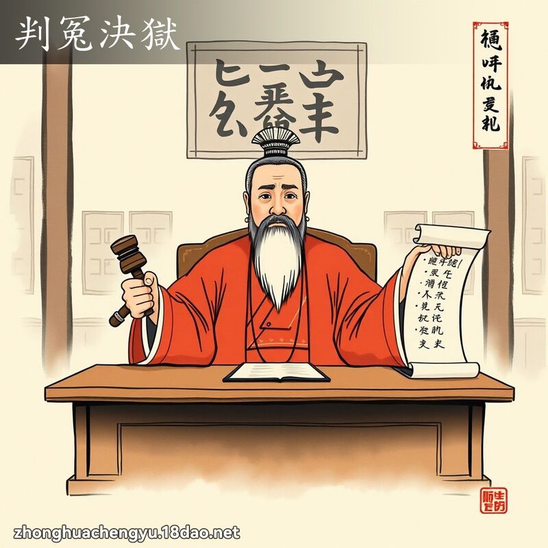 判冤決獄 - 中華成語配圖