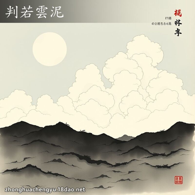 判若云泥 配图