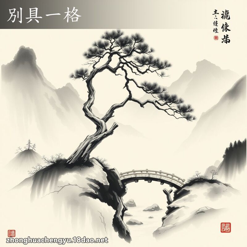 別具一格 - 中華成語配圖