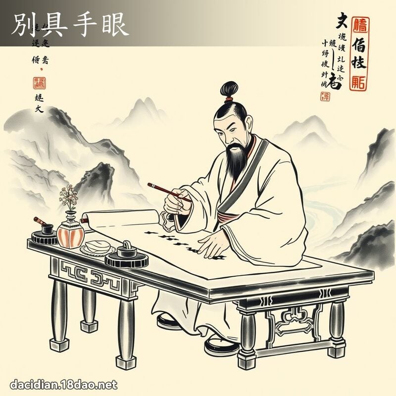 別具手眼 - 中華成語配圖