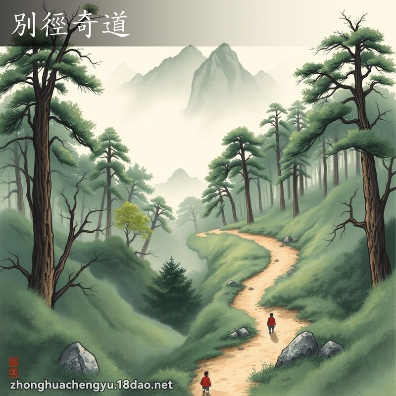 別徑奇道 - 中華成語配圖