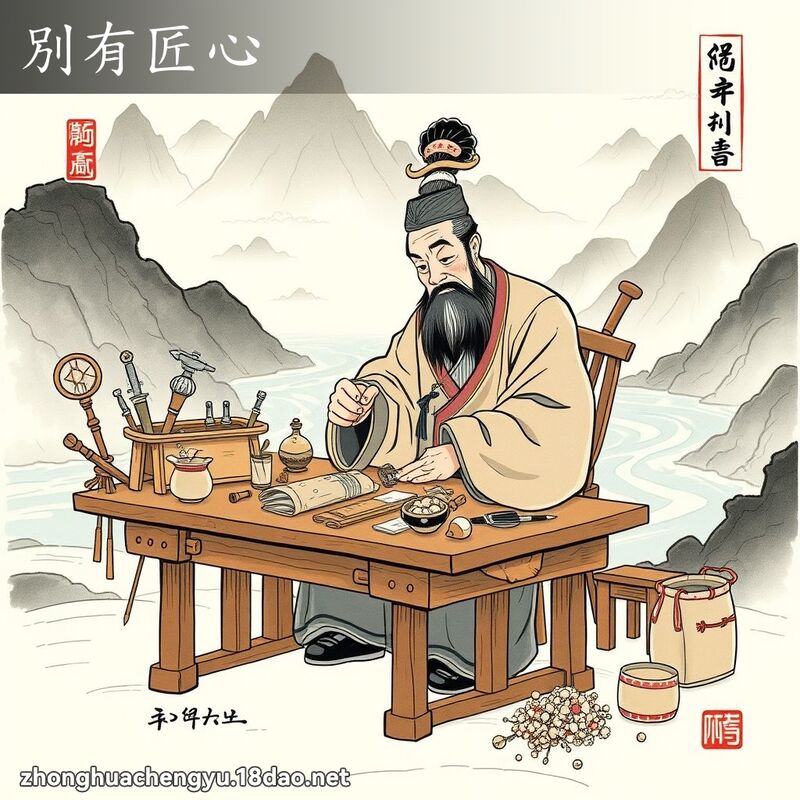 別有匠心 - 中華成語配圖
