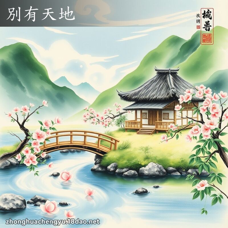 別有天地 - 中華成語配圖