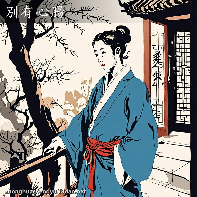 別有心腸 - 中華成語配圖