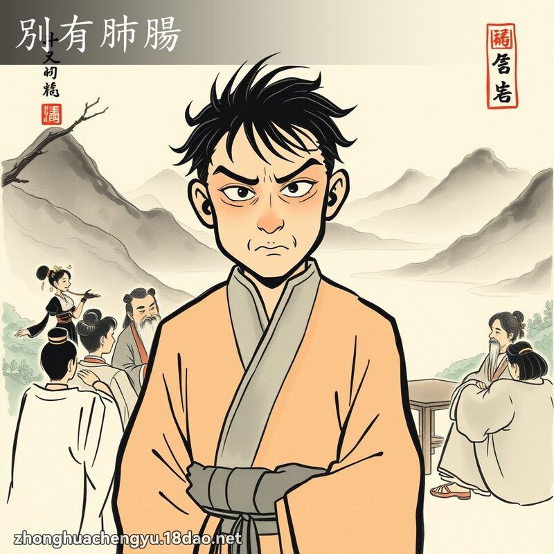 別有肺腸 - 中華成語配圖
