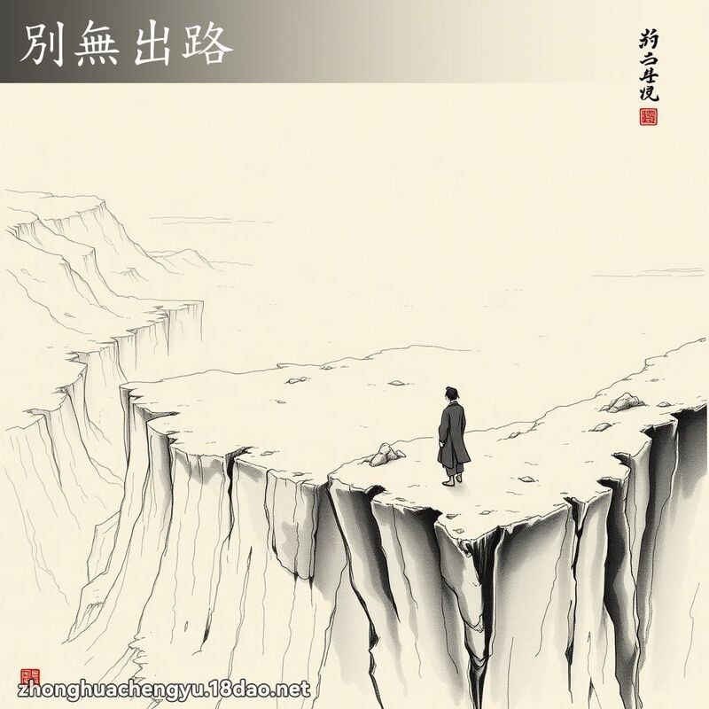 別無出路 - 中華成語配圖