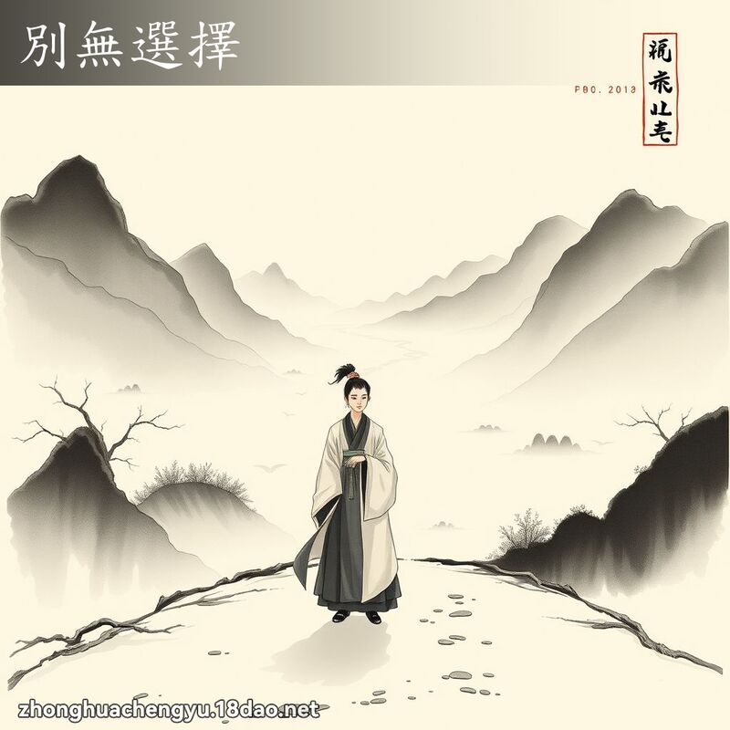 別無選擇 - 中華成語配圖