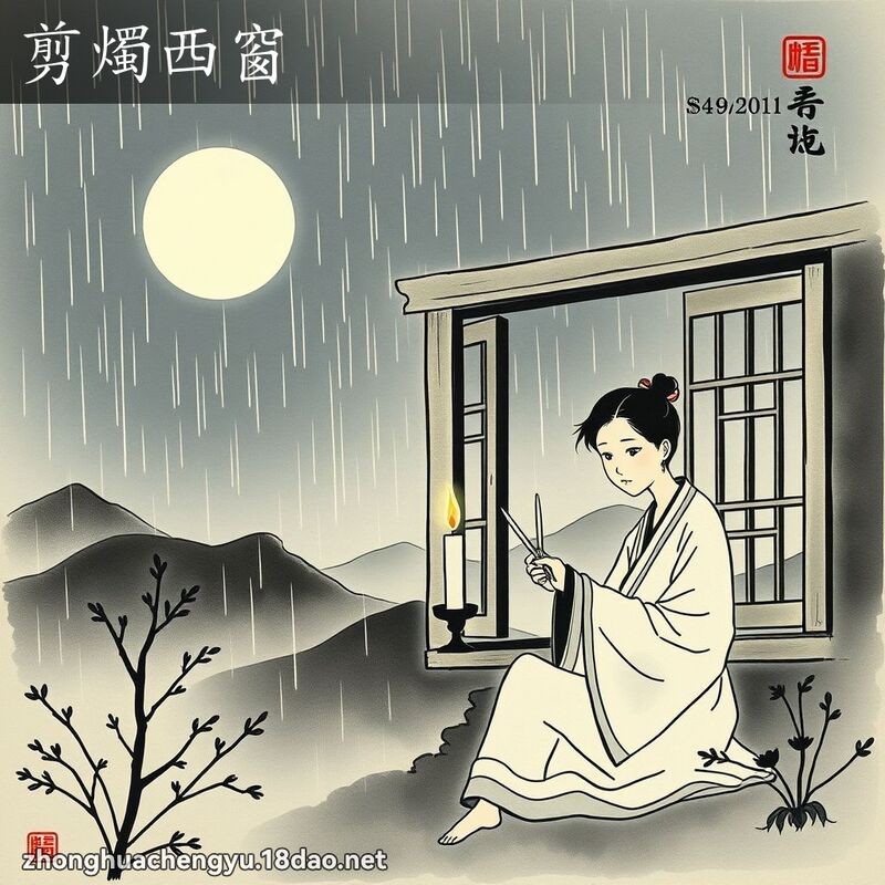 剪燭西窗 配图