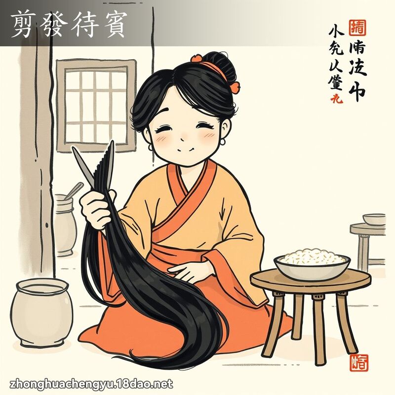 剪發待賓 配图