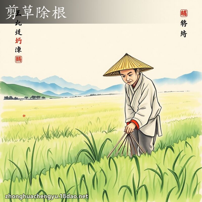 剪草除根 配图