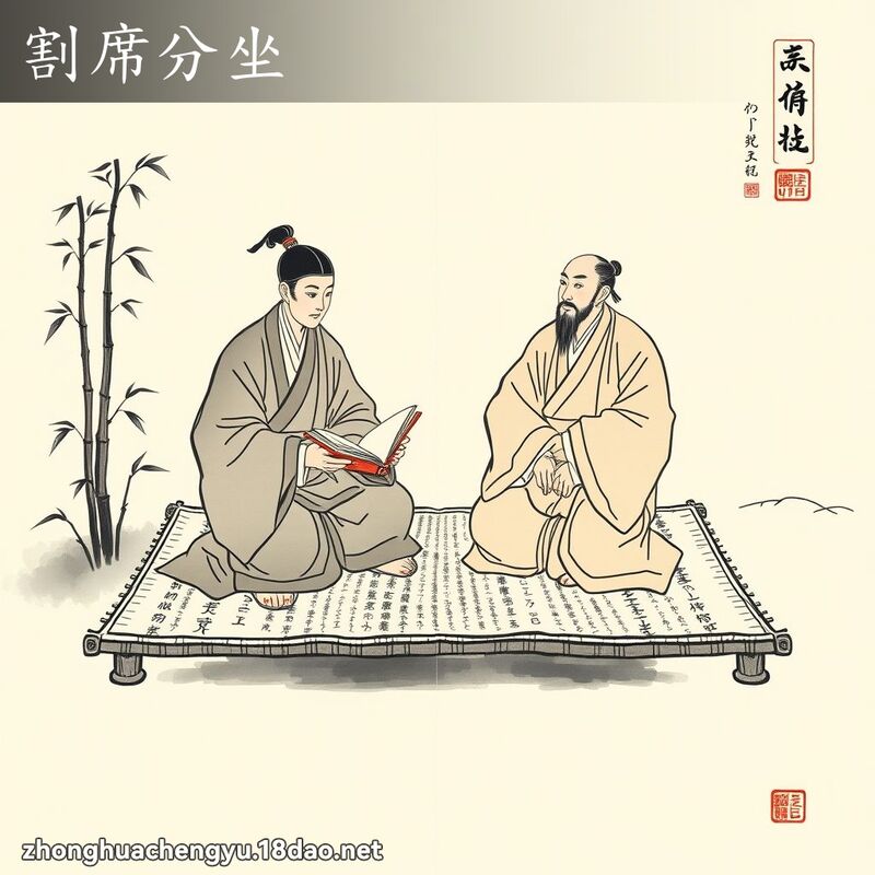 割席分坐 配图