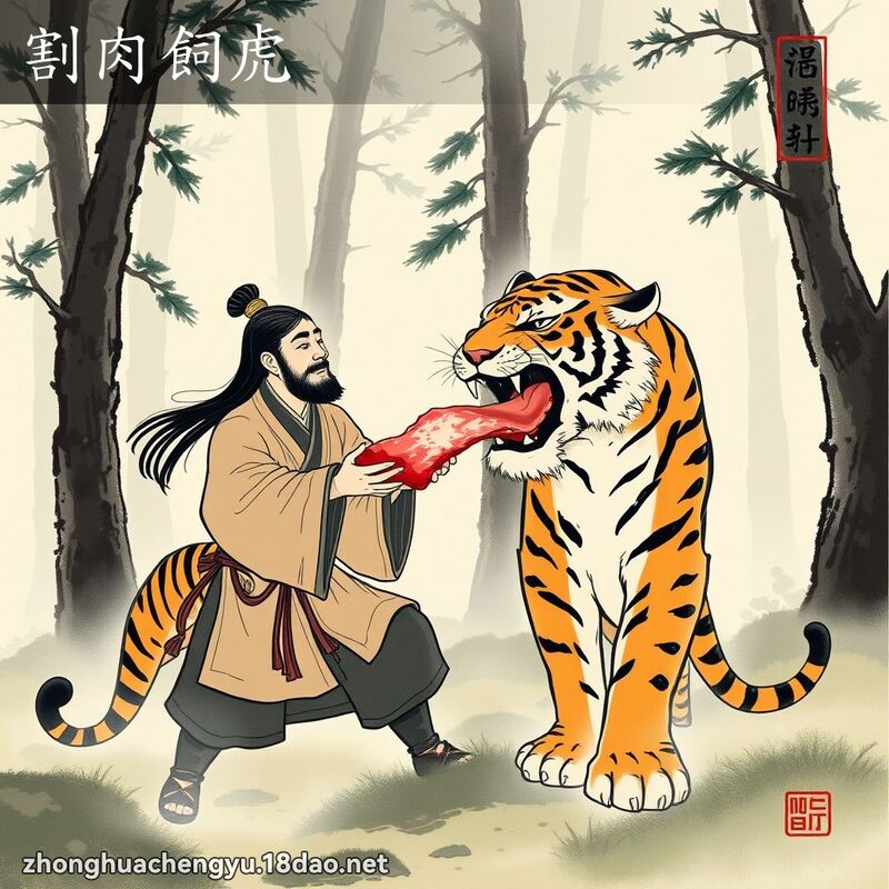 割肉飼虎 配图