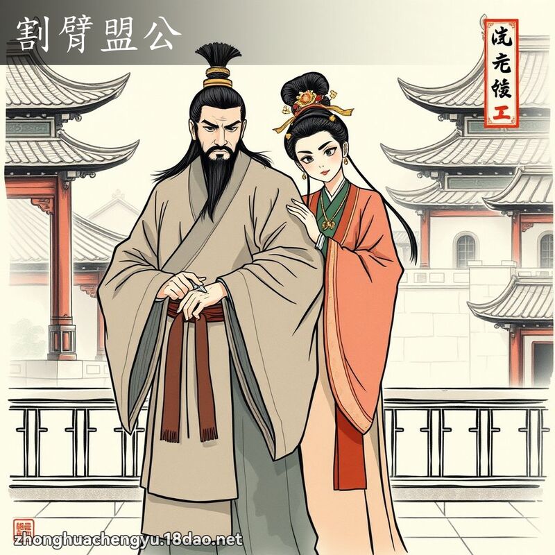 割臂盟公 配图