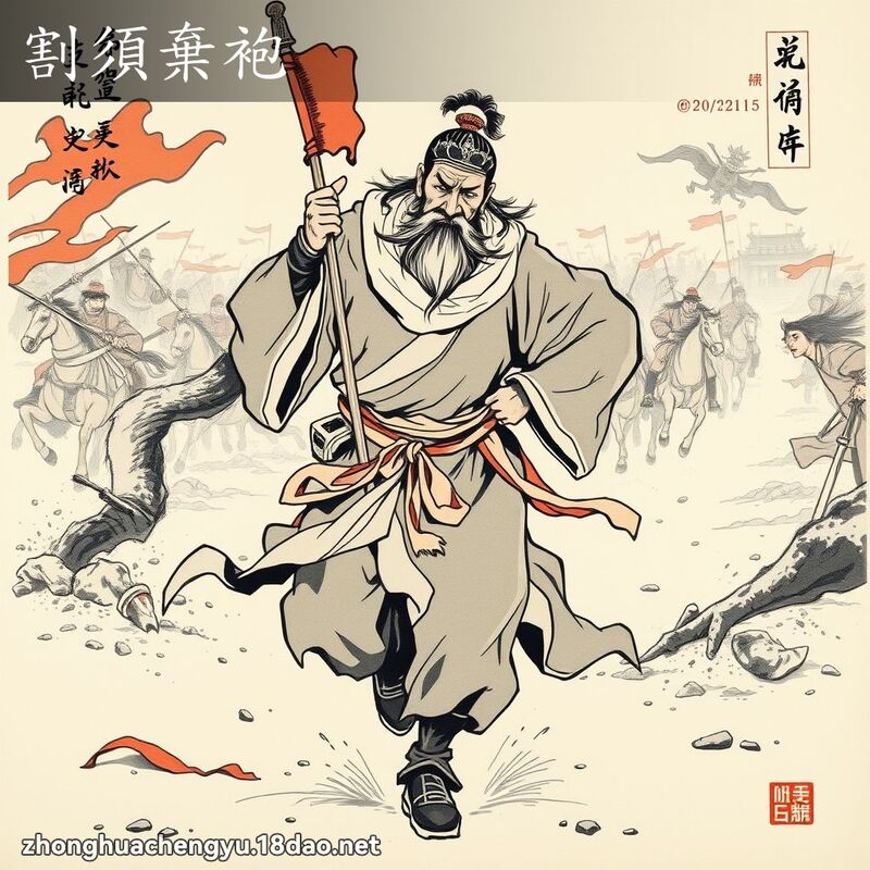 割須棄袍 配图