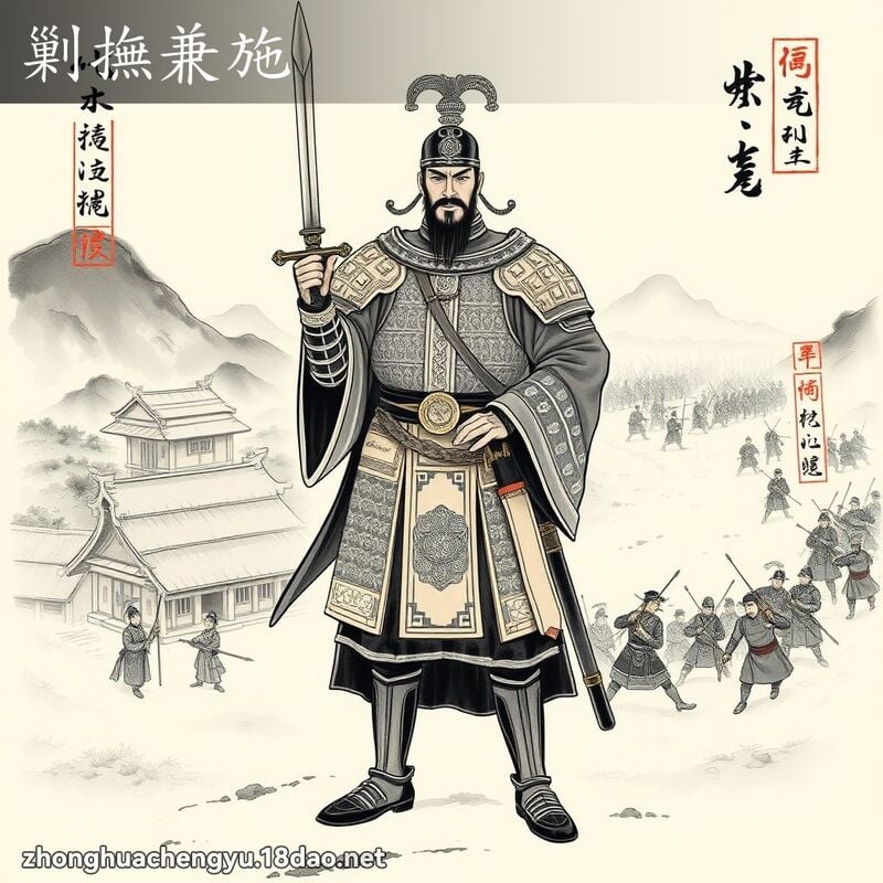 剿撫兼施 配图