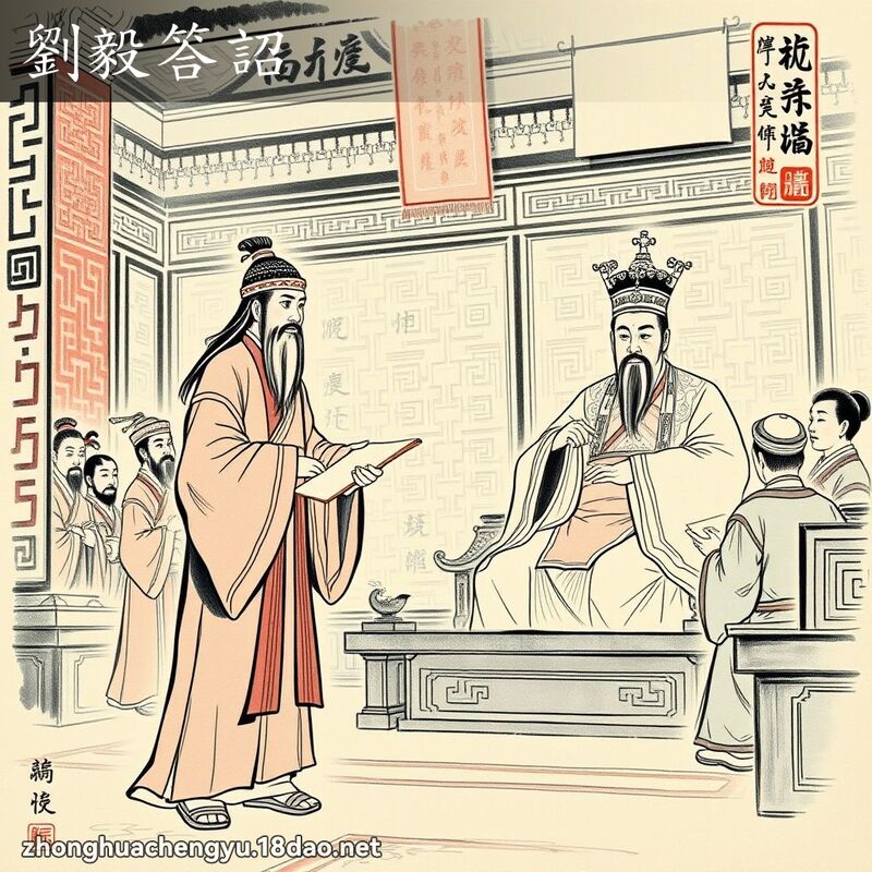 劉毅答詔 配图