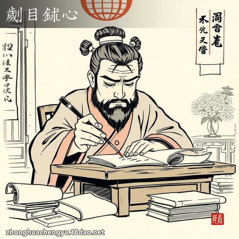 劌目鉥心 配图