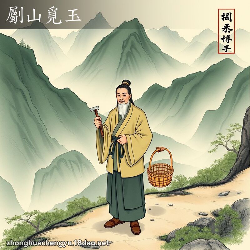 劚山覓玉 配图