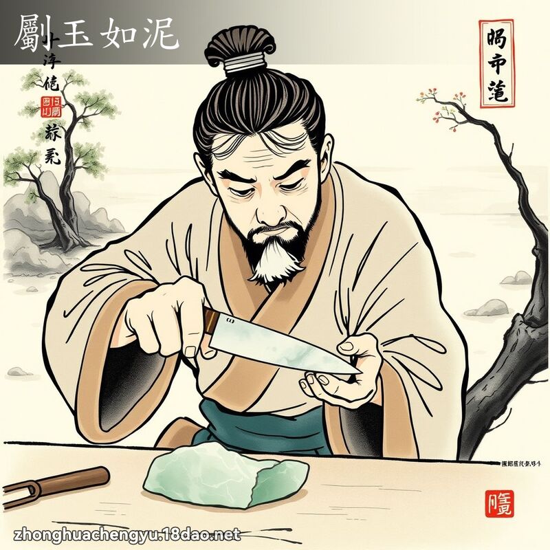 劚玉如泥 配图
