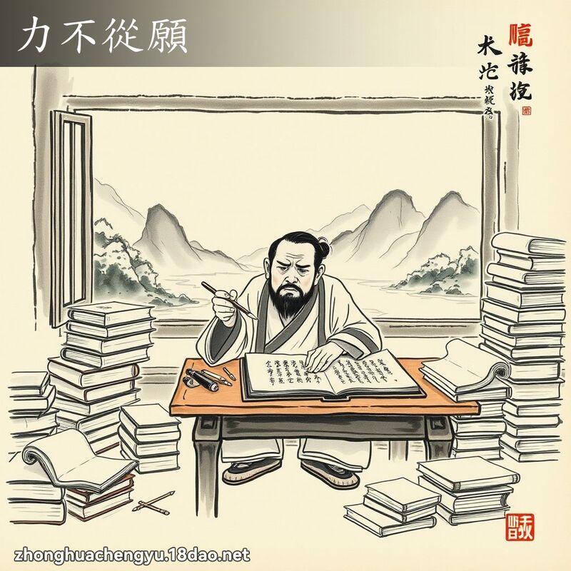 力不從願 配图