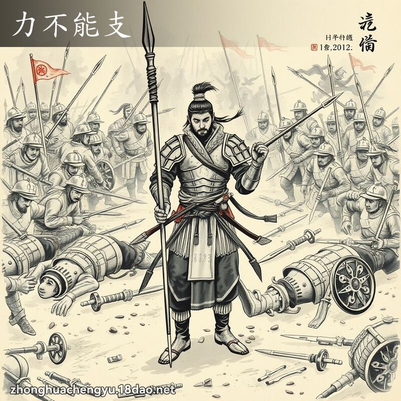 力不能支 配图