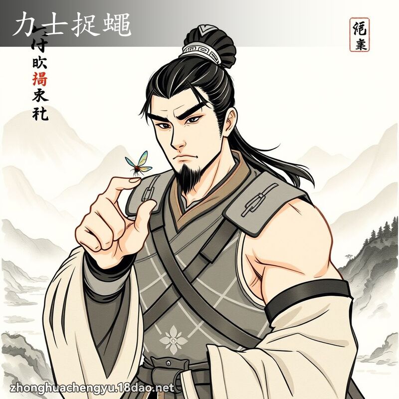 力士捉蠅 配图