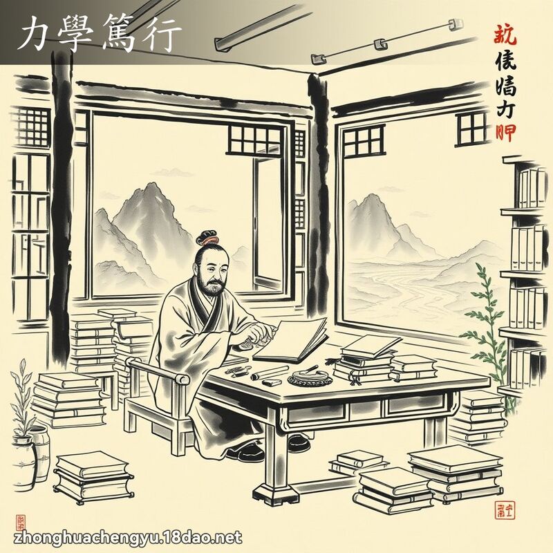 力學篤行 配图