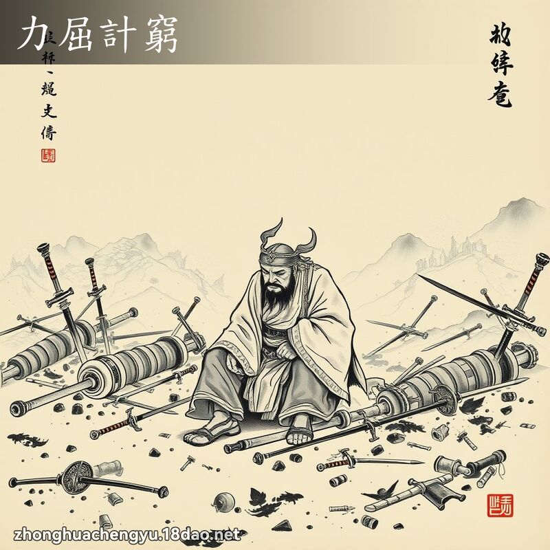 力屈計窮 配图