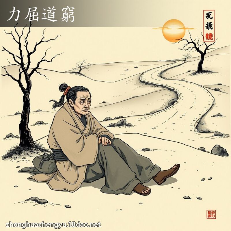 力屈道窮 配图