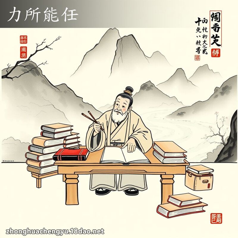 力所能任 配图