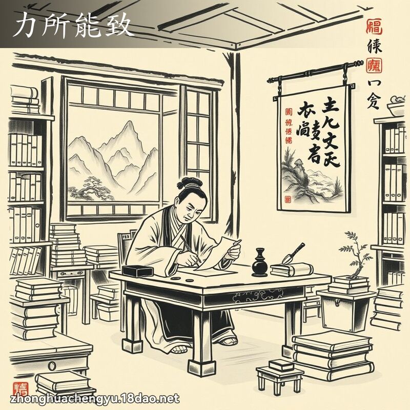 力所能致 配图