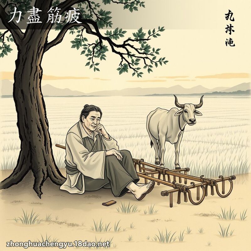 力盡筋疲 配图