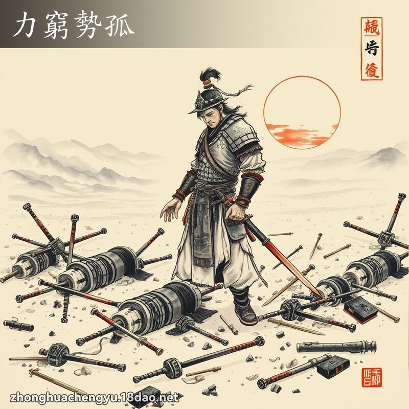 力窮勢孤 配图