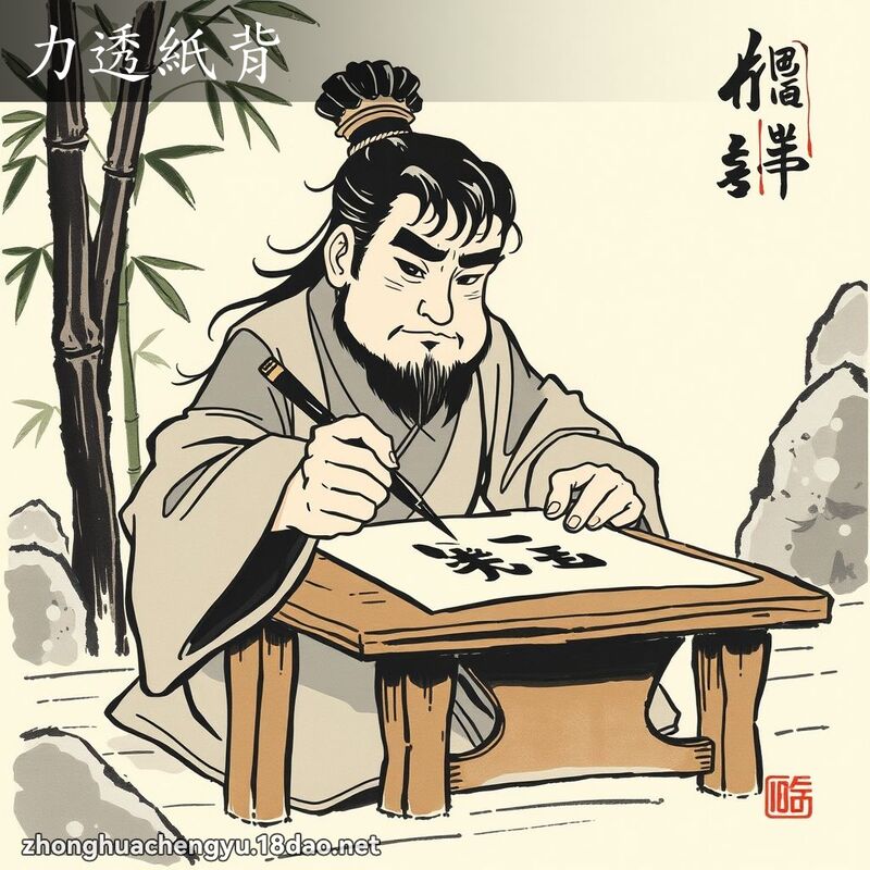 力透紙背 配图