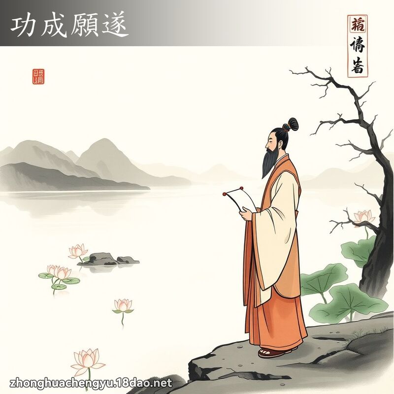 功成願遂 配图