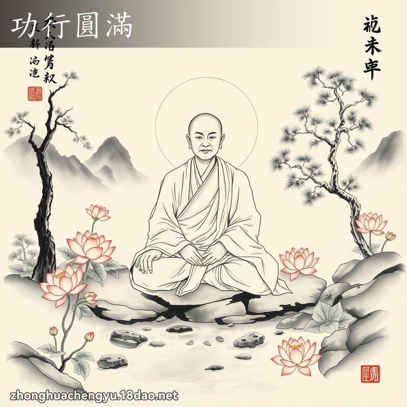 功行圓滿 配图