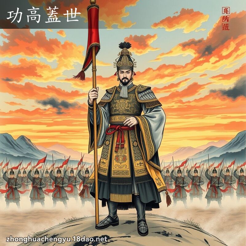 功高蓋世 - 中華成語配圖