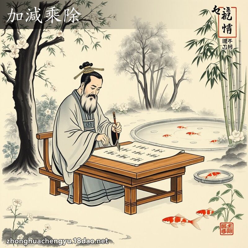 加减乘除 - 中华成语配图
