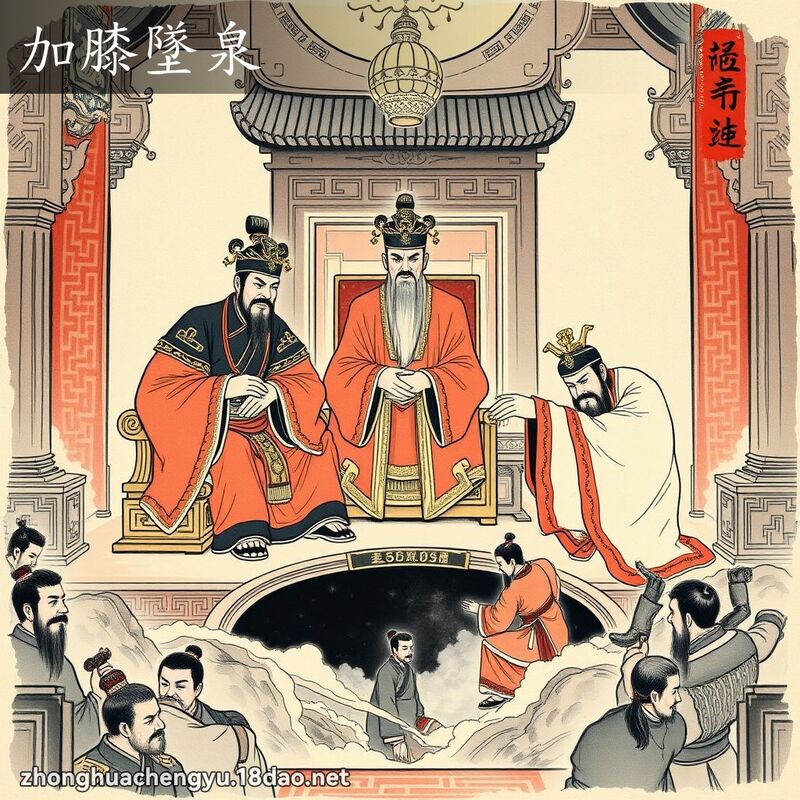 加膝墜泉 配图