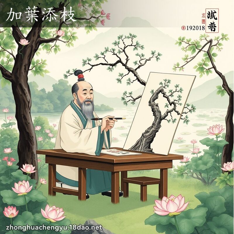 加葉添枝 配图