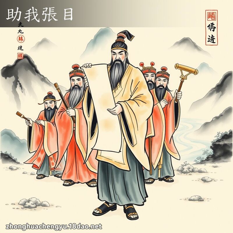 助我张目 - 中华成语配图